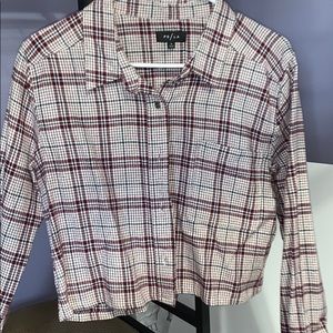 NWOT pac sun cropped flannel